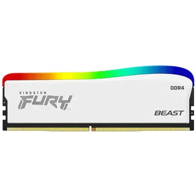 Image de Kingston FURY Beast - RGB Special Edition - DDR4 - Module - 16 Go - DIMM 288-PIN - 3200 MHz / PC4-25600 - CL16 - 1,35 V - ungepuffert - non-ECC - weiß