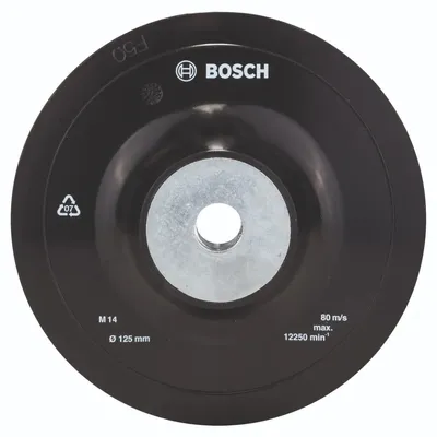 Image de Plateau de ponçage Bosch pour meuleuses angulaires, système de serrage, 125 mm 2609256257 (2609256257)