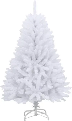 Obrázek produktu pro vidaXL Umělý vánoční stromek skládací se stojanem bílý 120 cm