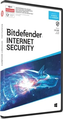 Produktbild von Bitdefender Internet Security 10 Geräte / 18 Monate (Code in a Box)