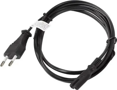 Obrázok produktu pre Napájací kábel Lanberg CEE 7/16 -> IEC 320 C7 EURO (RF) 3 m čierny