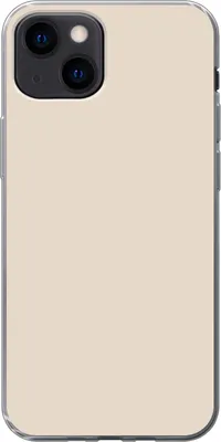 Produktbild von MuchoWow® Handyhülle Schutzhülle Hülle für Telefoonhoesje iPhone 13 mini Beige - Unifarben Silikon Softcase Handy Hülle - Softcase