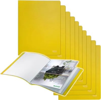 Produktbild von Sichtbuch Recycle A4 PP 40 Hüllen gelb Packung mit 10 Stück