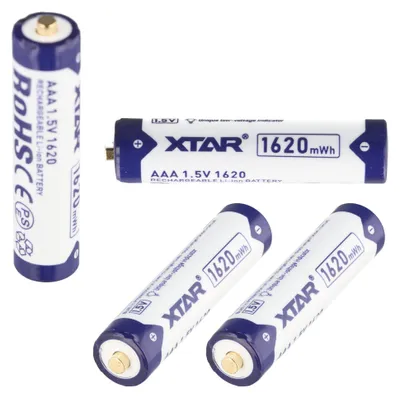 Produktbild von 4 Stück AAA 1,5V 1620mWh typisch 1000mAh Lithium-Ionen Akku, wiederaufladbar nur mit speziellem Ladegerät