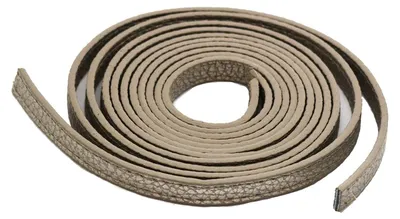 1 Paar Taschen-Griffe Rohlinge Kunstleder antik silber 10 mm x 1.2 m x 2.7 mm