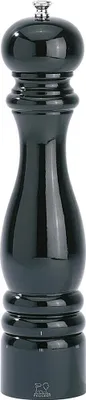 A black pepper mill on a white background.
