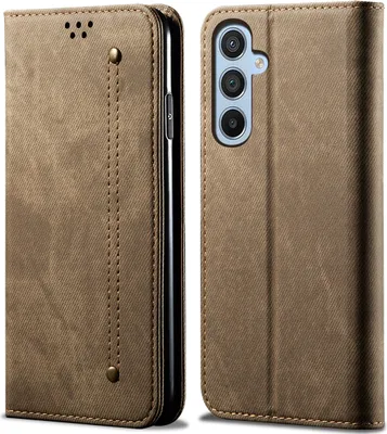 Produktbild von Galaxy A14 Hülle, Leder Brieftasche Flip Bookstyle Schutzhülle mit Standfunktion für Samsung Galaxy A14 5G/4G Khaki