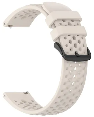 Produktbild von Techsuit – Watchband 22 mm (W083) Armband für Amazfit Active Max / Samsung Galaxy Watch (46 mm) / Watch 3 / Gear S3 / Amazfit GTR / GTR 2 – weiß