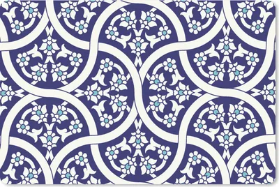 Produktbild von MuchoWow® Schreibtischunterlage Blumen - Muster - Asien 60x40 cm - XXL Mauspad - Großes Mauspad