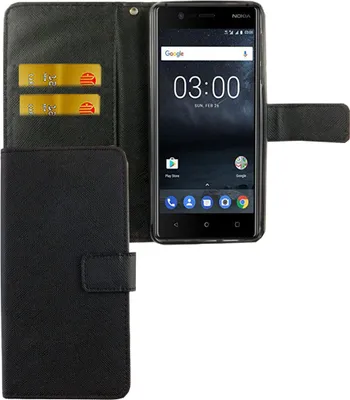 Produktbild von Handyhülle Tasche für Handy Nokia 3.1 2018 Schwarz
