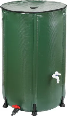 Produktbild von Regenwassertonne faltbar 750 L, mobiler Wassertank mit Zapfhahn, Regenfaß