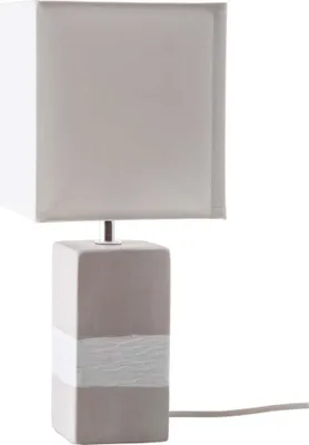 Produktbild von Nino Leuchten Tischlampe Wohnzimmer Tischleuchte Schlafzimmer grau weiß 52232124