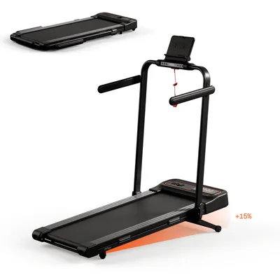 Productafbeelding van Moov Walk Plus Loopband met 15% Automatische Helling, Inklapbaar Walking Pad, Wandelband 1-8 km/u