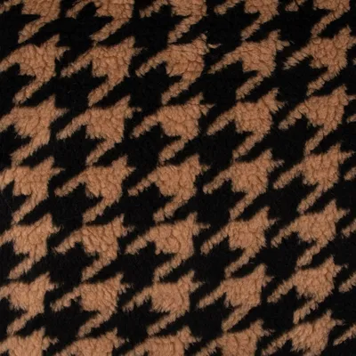 Produktbild von Fellimitat Stoff Meterware Kunstfell Teddyplüsch schwarz 1,5m