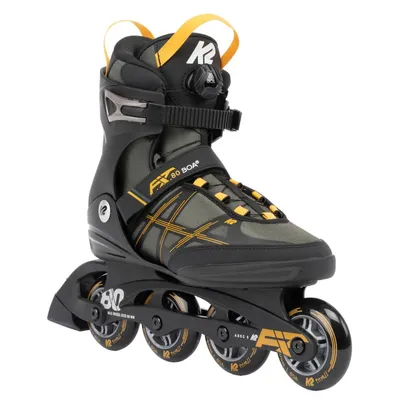 Produktbild von K2 Inline Skates F.I.T. 80 BOA grey - mustard Größe 40,5