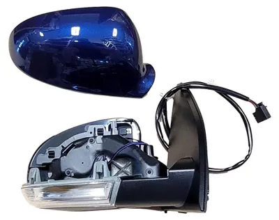Produktbild von Außenspiegel Spiegel rechts elektrisch Für VOLKSWAGEN GOLF V (1K), 10.03-05.09 Schrägheck LD5Q BLAU
