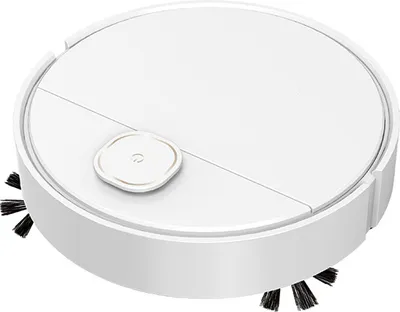 Imagen del producto de Robot aspirador automático 3 en 1 para barrer, fregar y aspirar, de color blanco