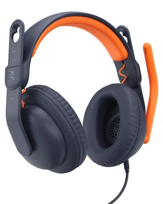 Produktbild von Logitech Zone Learn Wired Over-Ear Headset for Learners, USB-C - Kopfhörer mit Mikrofon - ohrumschließend - Ersatz - kabelgebunden - USB-C