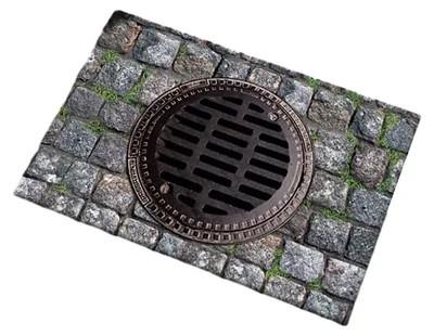 Produktbild von 3D-Optische-Täuschung-Fußmatte, rutschfester Vision-Teppich, realistischer 3D-Teppich für Wohnzimmer, Schlafzimmer, Badezimmer, Flur, pflegeleichter dekorativer Teppich J