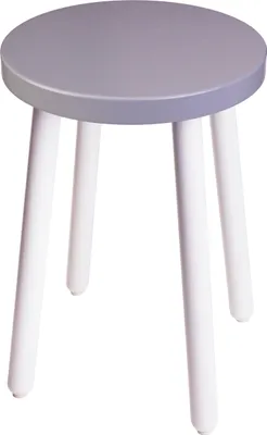 Produktbild von Spec-Wood Hocker Holz - Barhocker Holz - kleiner Hocker - Küchenhocker - Blumenständer Holz - Couchtisch klein - Holz Deko - Pflanzenständer - Hocker Rund - Grau / Weiß