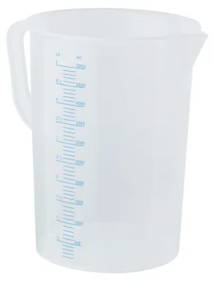 Produktbild von Messbecher, Kunststoff, mit Skala, 5 Liter