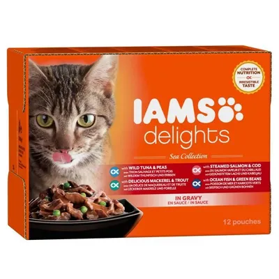 Produktbild von IAMS Delights Sea Collection in Sauce Katzen-Nassfutter; 12 x 85g