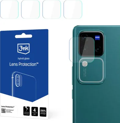 Produktbild von 3mk Hybridglas Lens Protection für Vivo V30 Pro Kamera Objektiv Kameralinse 0,16mm 6H (4 Stück)