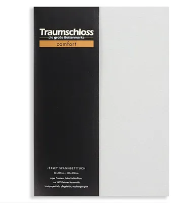 Produktbild von Traumschloss Comfort Jersey Spannbettlaken 90-100 x 200 cm silber (hell) 100% Baumwolle