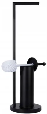 Produktbild von Rodeno Toilettenpapierständer mit Halter Schwarz
