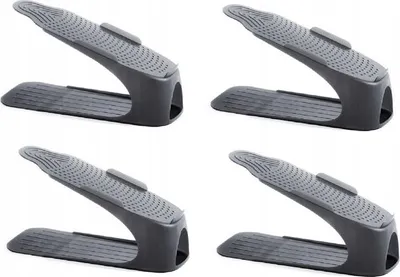 Produktbild von FEINZ | Schuh-Organizer - 4x Regal - Schwarz - Platzsparend - Ideal für den Schrank
