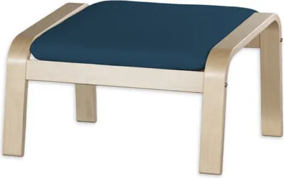 Produktbild von Dekoria Bezug für Poäng Hocker, marinenblau , Hocker Poäng