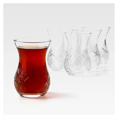 Produktbild von Pasabahce Timeless Türkische Teegläser Set 155 ml, 6-teilig