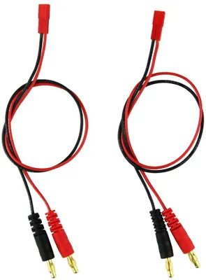 Obrázok produktu pre 2 kusy 4,0 mm banánový konektor samec s nabíjacím káblom na JST 20AWG Mäkký silikónový kábel 30 cm (11,8 palca) pre RC LiPo diely