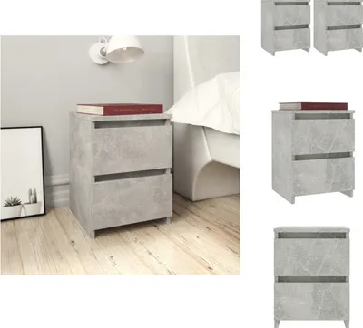 Collage of images showing bedside tables in a bedroom setting and isolated.