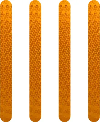 Produktbild von Reflektierende Klebestreifen für Motorradtaschen Orange 4 Stück