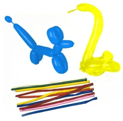 Produktbild von 50 Papstar Modellierballons 140 cm farbig sortiert Maxi 19366