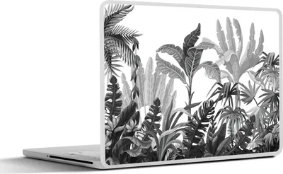 Produktbild von MuchoWow® Laptop Aufkleber Sticker Cover Design - Blätter - Pflanzen 30x21 cm - Sticker für Laptop - Selbstklebend