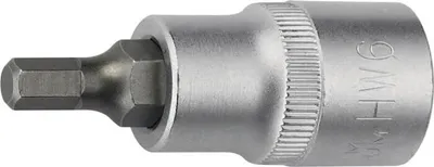 Image de Douille pour clé à douille 1/2", six pans creux, ouverture 10 mm, longueur 55 mm