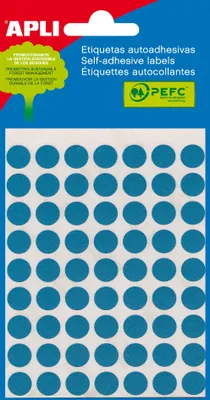 Produktbild von APLI 2052 - Etiketten blau (Ø 10) 5 Blatt