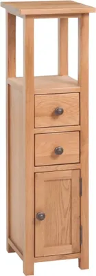 Produktbild von Eckschrank 26x26x94 cm Massivholz Eiche