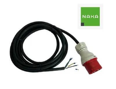Produktbild von CEE Maschinen Anschlusskabel Stecker mit Phasenwender 16A 5m Stecker 16A 5x2,5mm² 1651505