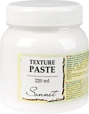 Produktbild von Sonnet Textur Paste auf Wasserbasis 220ml | Textur Gel für Ölfarben, Acrylfarben, Tempera und Gouache | Hergestellt von Neva Palette