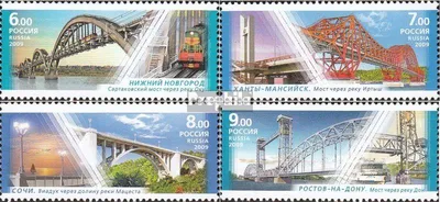 Produktbild von Briefmarken Russland 2009 Mi 1575-1578 (kompl.Ausg.) postfrisch Brücken