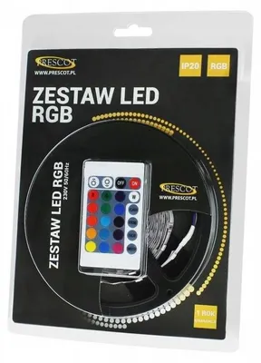 Obrázek produktu pro LED pásmo Prescot RGB, 150 LED, 24 tlačítek, stupeň krytí IP20, sada