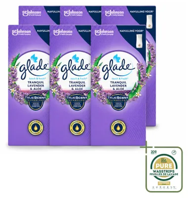 Produktbild von 6 x Glade Touch & Fresh Nachfüller - Lavendel und Aloe - 10 ml - Vorratspackung - 6 Stücke