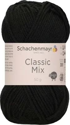 Zdjęcie produktu dla Schachenmayr Classic Mix 00099 Black Przędza dziewiarska