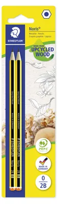 Produktbild von STAEDTLER Noris 120 Bleistift Blisterkarte mit 2 Bleistiften 2B
