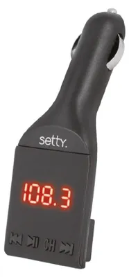 Produktbild von Setty TFM-00 Bluetooth FM-Transmitter mit Display, USB-Musiksteuerung