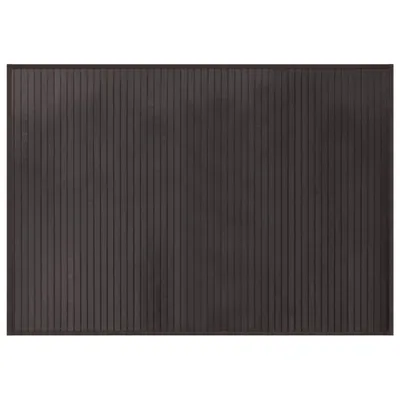 Obrázek produktu pro Koberec obdélníkový tmavě hnědý 70 x 100 cm bambus