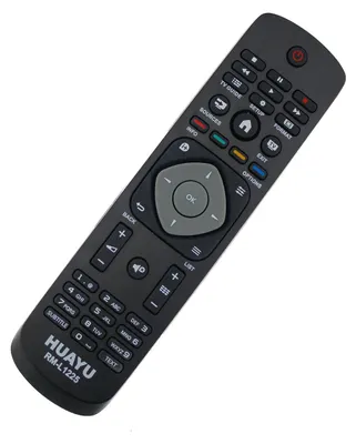 A remote control is shown against a white background.